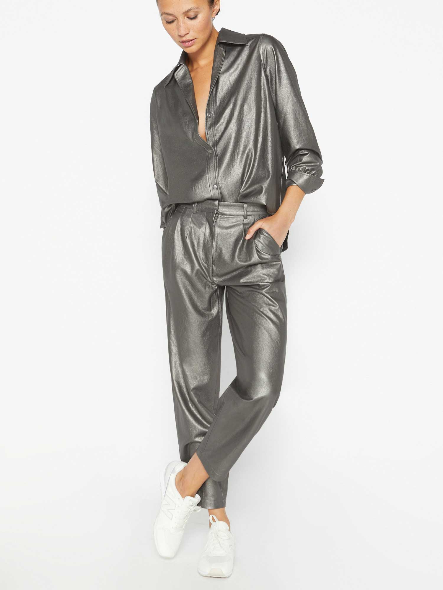 The Vegan Leather Layra Shirt