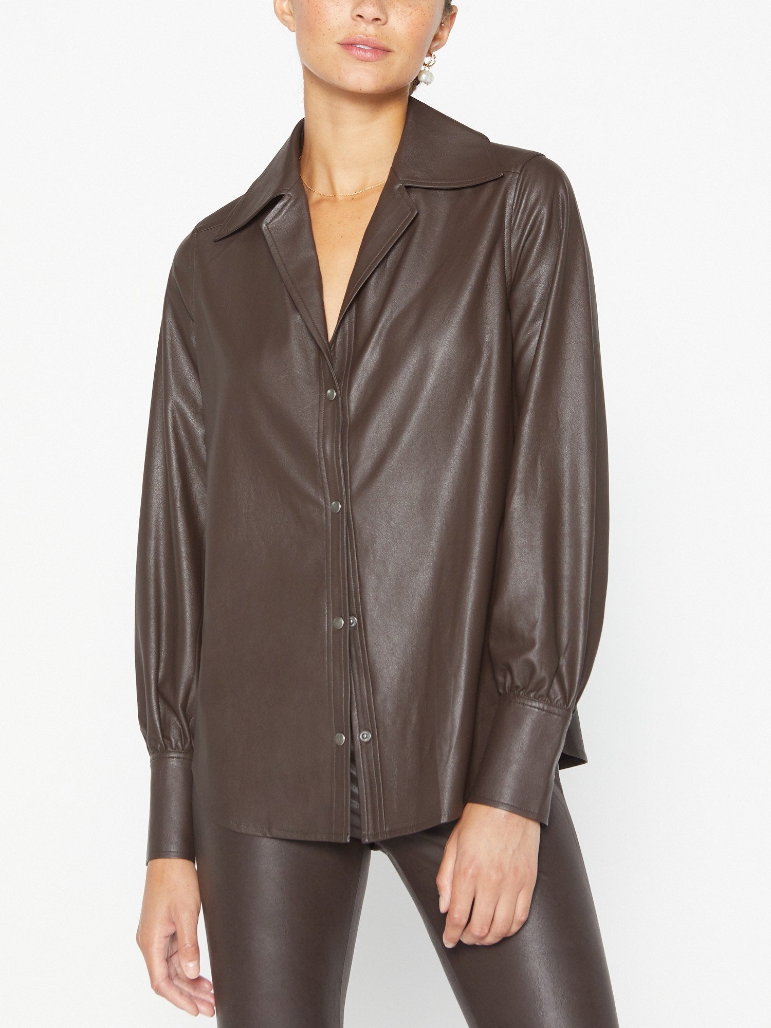 The Vegan Leather Layra Shirt