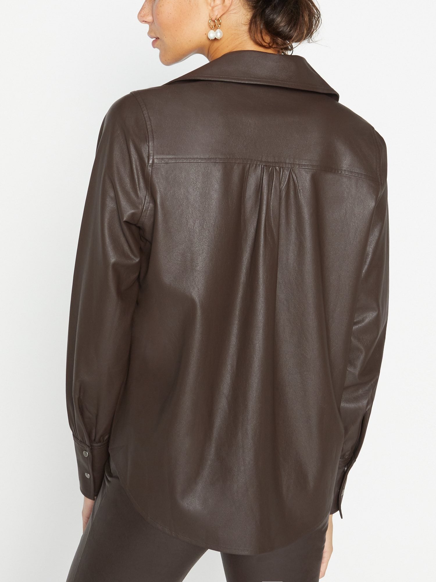 The Vegan Leather Layra Shirt