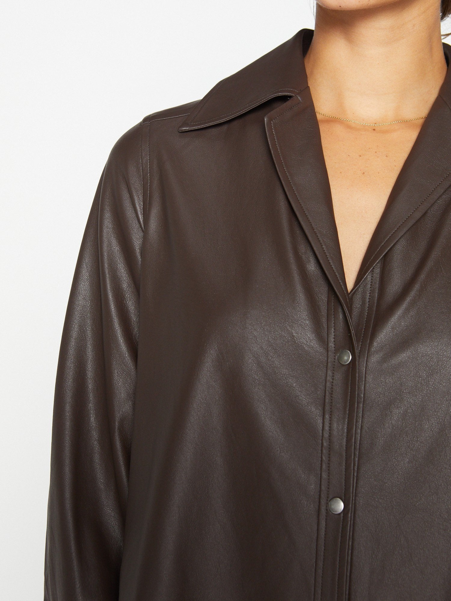 The Vegan Leather Layra Shirt